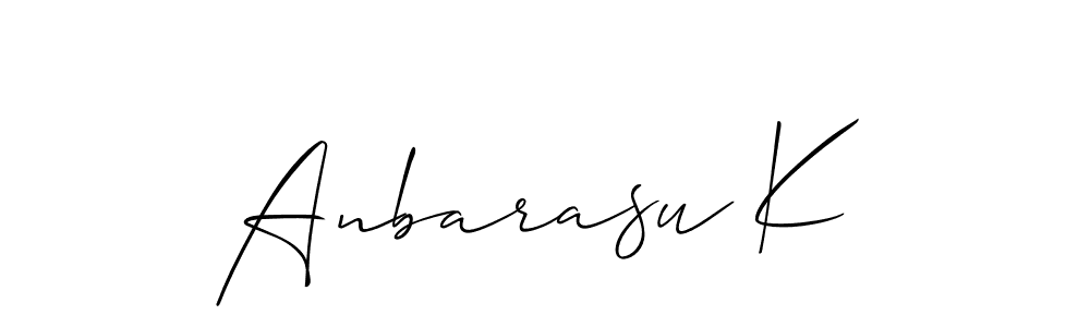 Allison_Script is a professional signature style that is perfect for those who want to add a touch of class to their signature. It is also a great choice for those who want to make their signature more unique. Get Anbarasu K name to fancy signature for free. Anbarasu K signature style 2 images and pictures png