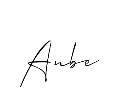 The best way (Allison_Script) to make a short signature is to pick only two or three words in your name. The name Anbe include a total of six letters. For converting this name. Anbe signature style 2 images and pictures png
