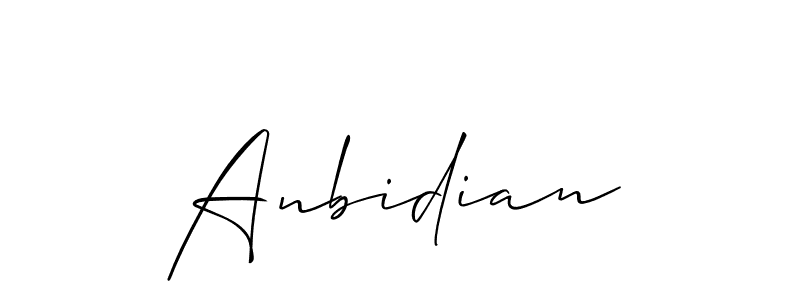 Make a beautiful signature design for name Anbidian. Use this online signature maker to create a handwritten signature for free. Anbidian signature style 2 images and pictures png