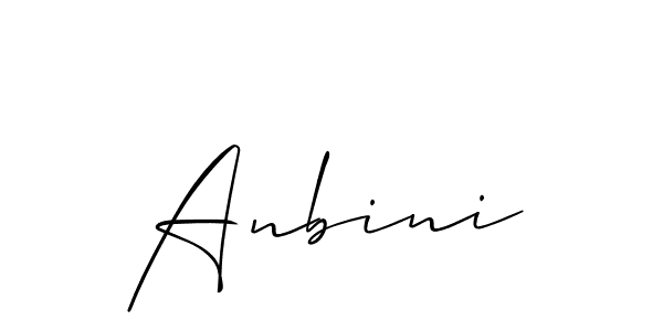 How to make Anbini name signature. Use Allison_Script style for creating short signs online. This is the latest handwritten sign. Anbini signature style 2 images and pictures png