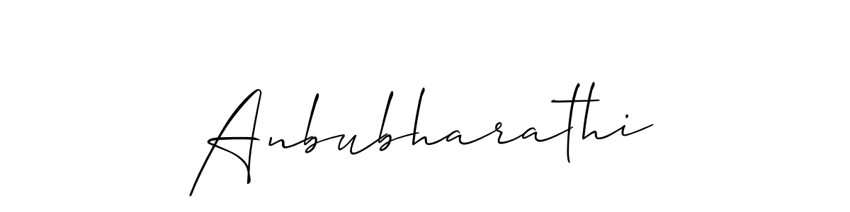 Allison_Script is a professional signature style that is perfect for those who want to add a touch of class to their signature. It is also a great choice for those who want to make their signature more unique. Get Anbubharathi name to fancy signature for free. Anbubharathi signature style 2 images and pictures png