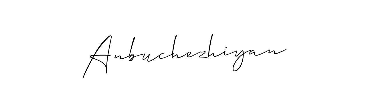 Also we have Anbuchezhiyan name is the best signature style. Create professional handwritten signature collection using Allison_Script autograph style. Anbuchezhiyan signature style 2 images and pictures png