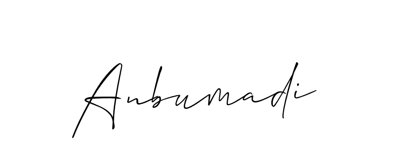 Also we have Anbumadi name is the best signature style. Create professional handwritten signature collection using Allison_Script autograph style. Anbumadi signature style 2 images and pictures png