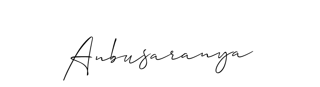 Anbusaranya stylish signature style. Best Handwritten Sign (Allison_Script) for my name. Handwritten Signature Collection Ideas for my name Anbusaranya. Anbusaranya signature style 2 images and pictures png