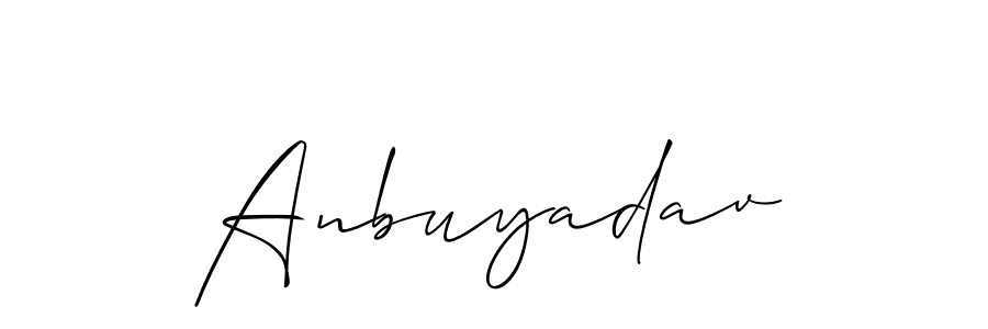 Anbuyadav stylish signature style. Best Handwritten Sign (Allison_Script) for my name. Handwritten Signature Collection Ideas for my name Anbuyadav. Anbuyadav signature style 2 images and pictures png