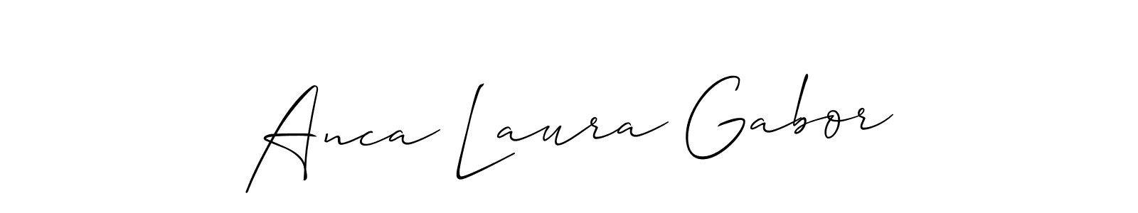 Also You can easily find your signature by using the search form. We will create Anca Laura Gabor name handwritten signature images for you free of cost using Allison_Script sign style. Anca Laura Gabor signature style 2 images and pictures png