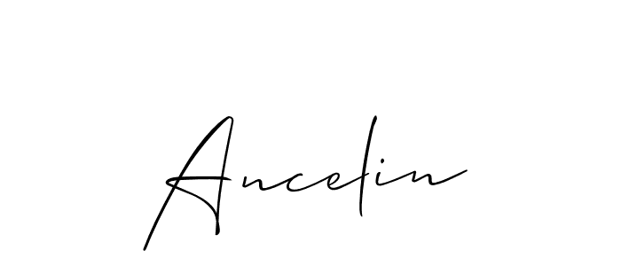 Also You can easily find your signature by using the search form. We will create Ancelin name handwritten signature images for you free of cost using Allison_Script sign style. Ancelin signature style 2 images and pictures png