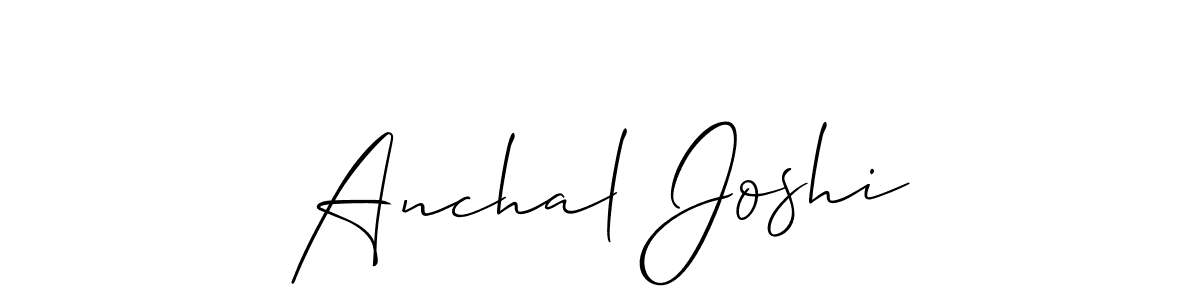 Make a short Anchal Joshi signature style. Manage your documents anywhere anytime using Allison_Script. Create and add eSignatures, submit forms, share and send files easily. Anchal Joshi signature style 2 images and pictures png