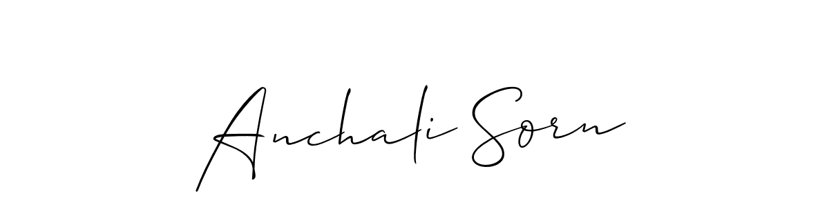Create a beautiful signature design for name Anchali Sorn. With this signature (Allison_Script) fonts, you can make a handwritten signature for free. Anchali Sorn signature style 2 images and pictures png