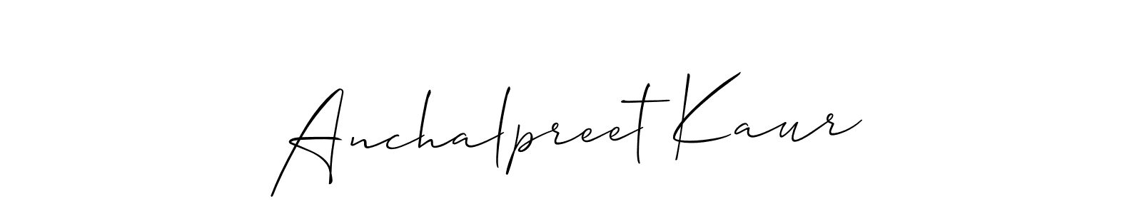 Similarly Allison_Script is the best handwritten signature design. Signature creator online .You can use it as an online autograph creator for name Anchalpreet Kaur. Anchalpreet Kaur signature style 2 images and pictures png