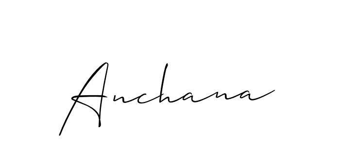 Make a short Anchana signature style. Manage your documents anywhere anytime using Allison_Script. Create and add eSignatures, submit forms, share and send files easily. Anchana signature style 2 images and pictures png