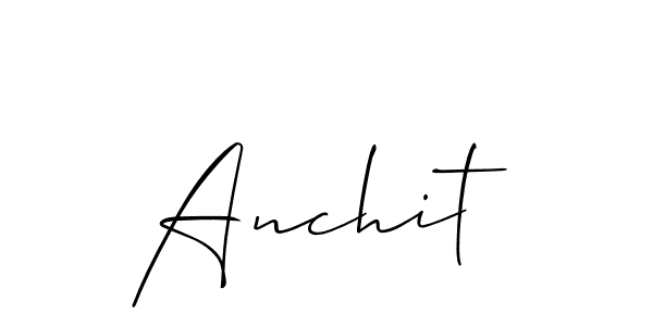 How to Draw Anchit signature style? Allison_Script is a latest design signature styles for name Anchit. Anchit signature style 2 images and pictures png