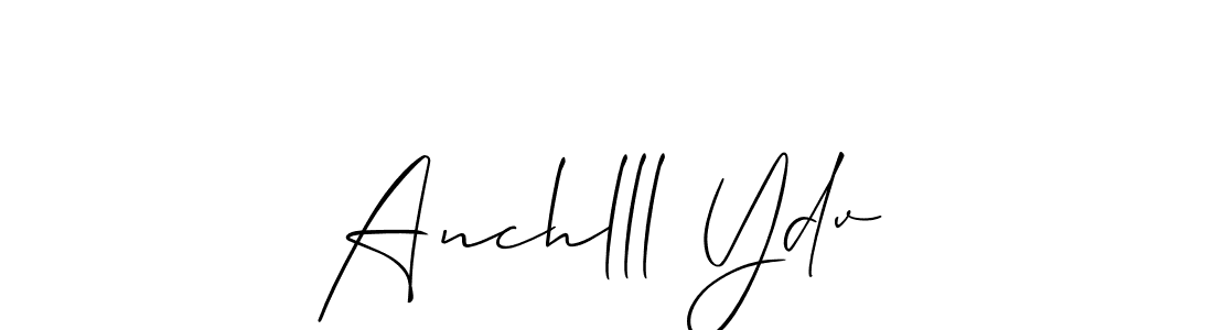 Once you've used our free online signature maker to create your best signature Allison_Script style, it's time to enjoy all of the benefits that Anchlll Ydv name signing documents. Anchlll Ydv signature style 2 images and pictures png