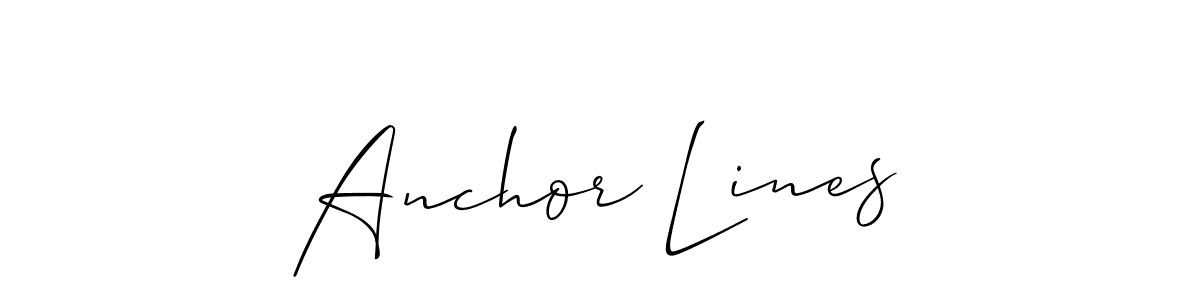 Allison_Script is a professional signature style that is perfect for those who want to add a touch of class to their signature. It is also a great choice for those who want to make their signature more unique. Get Anchor Lines name to fancy signature for free. Anchor Lines signature style 2 images and pictures png