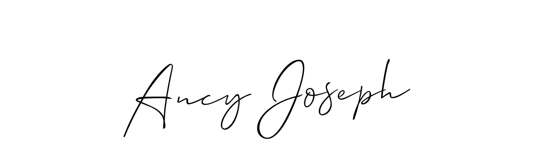 Also You can easily find your signature by using the search form. We will create Ancy Joseph name handwritten signature images for you free of cost using Allison_Script sign style. Ancy Joseph signature style 2 images and pictures png