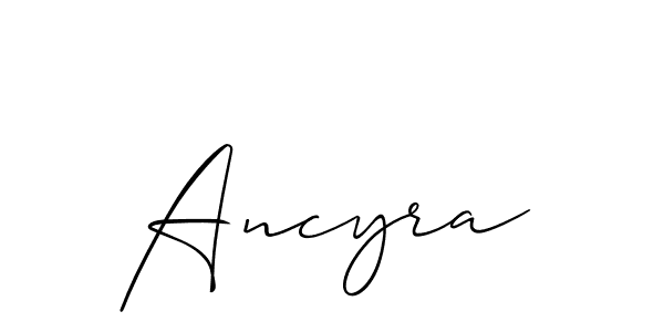 How to make Ancyra name signature. Use Allison_Script style for creating short signs online. This is the latest handwritten sign. Ancyra signature style 2 images and pictures png