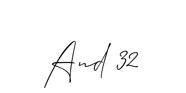 Best and Professional Signature Style for And 32. Allison_Script Best Signature Style Collection. And 32 signature style 2 images and pictures png