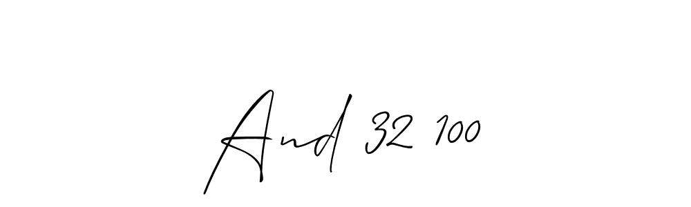 This is the best signature style for the And 32 100 name. Also you like these signature font (Allison_Script). Mix name signature. And 32 100 signature style 2 images and pictures png