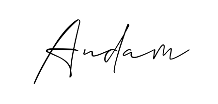 The Allison_Script signature style provides a bold statement for name Andam. Designed for business owners, executives, and leaders. Andam signature style 2 images and pictures png