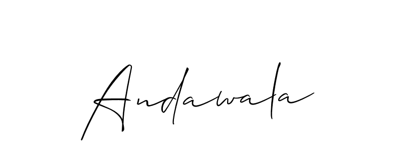 Make a beautiful signature design for name Andawala. Use this online signature maker to create a handwritten signature for free. Andawala signature style 2 images and pictures png