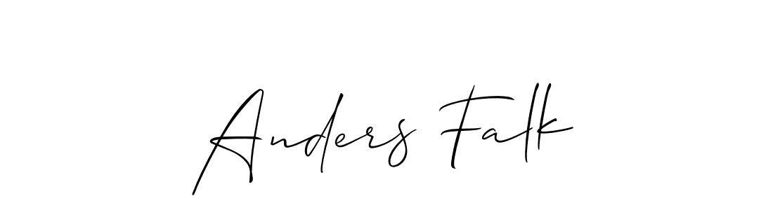 Also we have Anders Falk name is the best signature style. Create professional handwritten signature collection using Allison_Script autograph style. Anders Falk signature style 2 images and pictures png