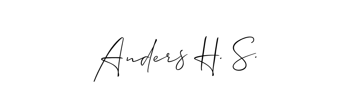 Similarly Allison_Script is the best handwritten signature design. Signature creator online .You can use it as an online autograph creator for name Anders H. S.. Anders H. S. signature style 2 images and pictures png