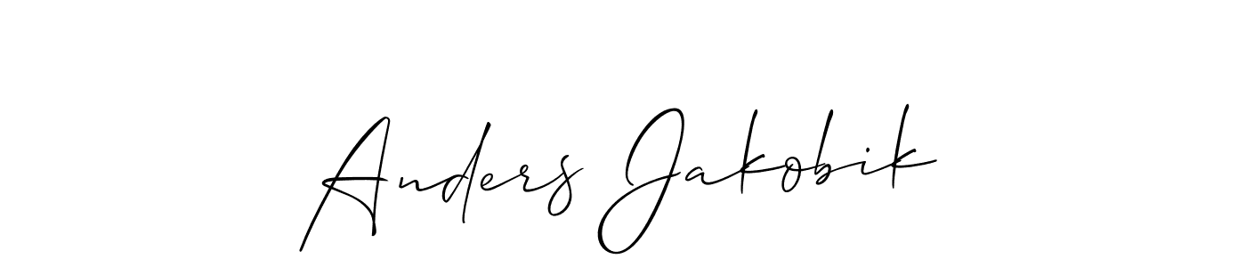 Similarly Allison_Script is the best handwritten signature design. Signature creator online .You can use it as an online autograph creator for name Anders Jakobik. Anders Jakobik signature style 2 images and pictures png