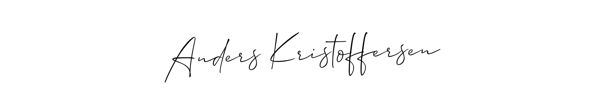You can use this online signature creator to create a handwritten signature for the name Anders Kristoffersen. This is the best online autograph maker. Anders Kristoffersen signature style 2 images and pictures png