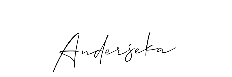 Make a beautiful signature design for name Anderseka. Use this online signature maker to create a handwritten signature for free. Anderseka signature style 2 images and pictures png