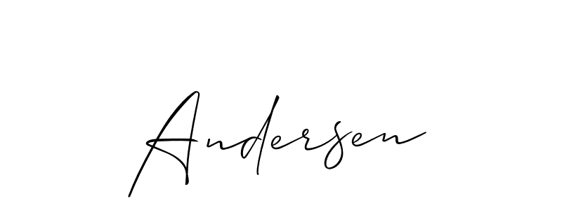 Allison_Script is a professional signature style that is perfect for those who want to add a touch of class to their signature. It is also a great choice for those who want to make their signature more unique. Get Andersen name to fancy signature for free. Andersen signature style 2 images and pictures png