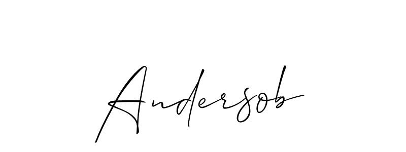 Once you've used our free online signature maker to create your best signature Allison_Script style, it's time to enjoy all of the benefits that Andersob name signing documents. Andersob signature style 2 images and pictures png