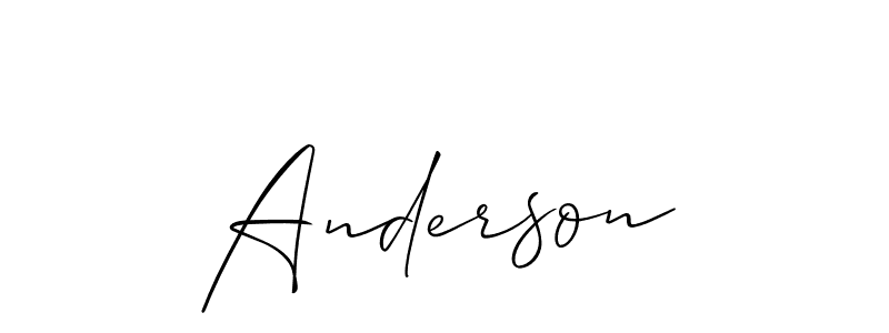 Make a short Anderson signature style. Manage your documents anywhere anytime using Allison_Script. Create and add eSignatures, submit forms, share and send files easily. Anderson signature style 2 images and pictures png