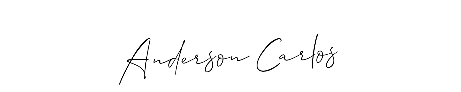 Similarly Allison_Script is the best handwritten signature design. Signature creator online .You can use it as an online autograph creator for name Anderson Carlos. Anderson Carlos signature style 2 images and pictures png