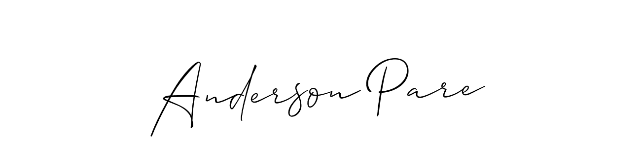 Best and Professional Signature Style for Anderson Pare. Allison_Script Best Signature Style Collection. Anderson Pare signature style 2 images and pictures png