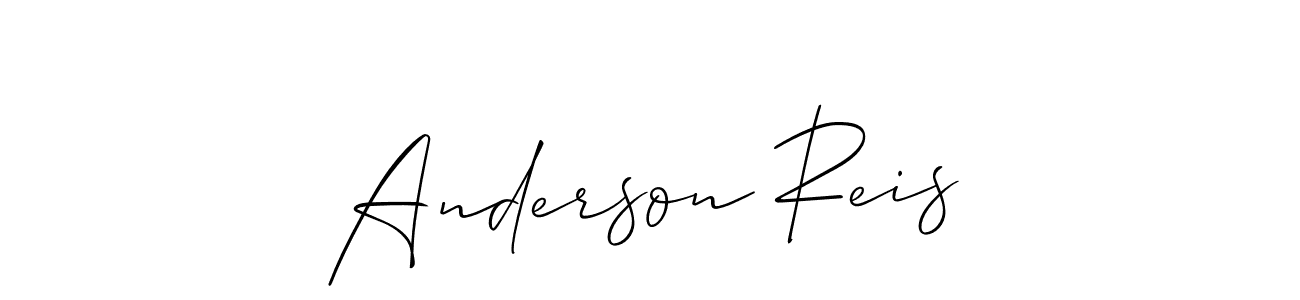 Use a signature maker to create a handwritten signature online. With this signature software, you can design (Allison_Script) your own signature for name Anderson Reis. Anderson Reis signature style 2 images and pictures png