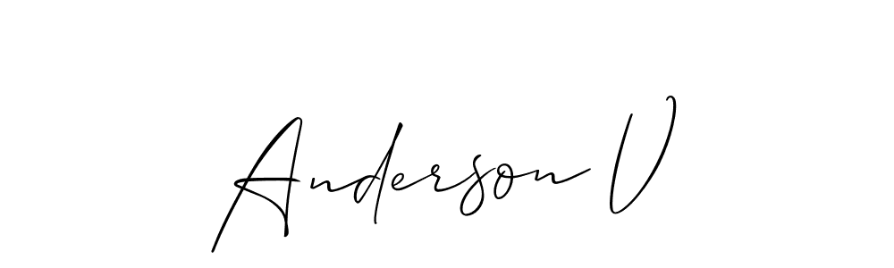 Best and Professional Signature Style for Anderson V. Allison_Script Best Signature Style Collection. Anderson V signature style 2 images and pictures png