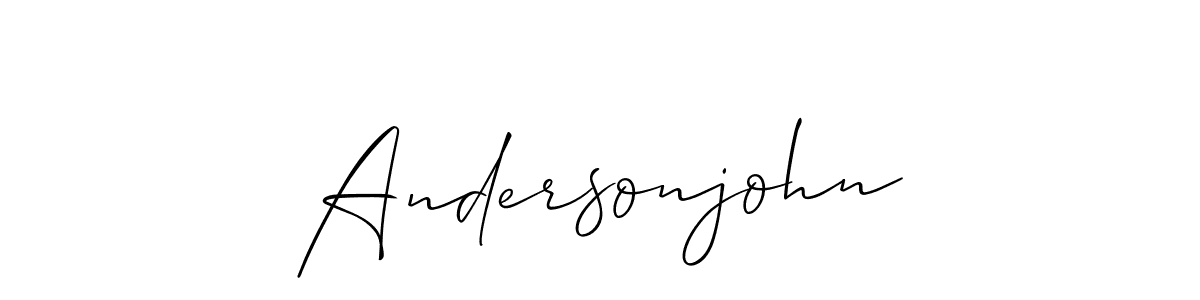 Also we have Andersonjohn name is the best signature style. Create professional handwritten signature collection using Allison_Script autograph style. Andersonjohn signature style 2 images and pictures png