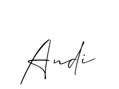 You can use this online signature creator to create a handwritten signature for the name Andi. This is the best online autograph maker. Andi signature style 2 images and pictures png