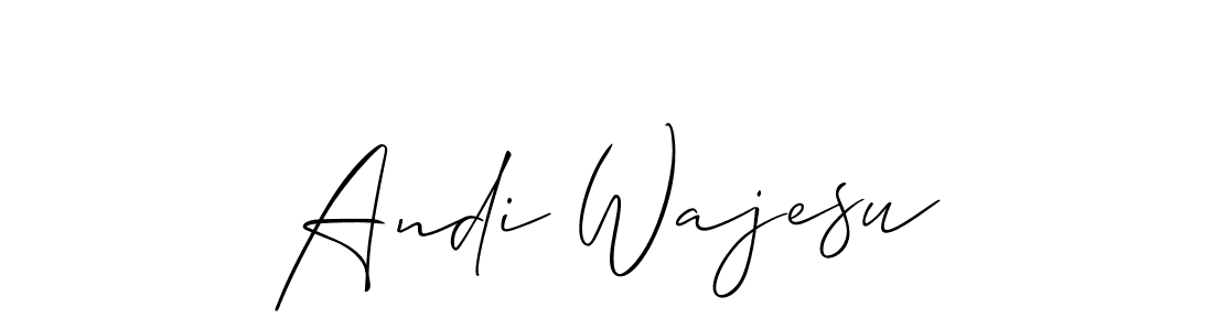 Andi Wajesu stylish signature style. Best Handwritten Sign (Allison_Script) for my name. Handwritten Signature Collection Ideas for my name Andi Wajesu. Andi Wajesu signature style 2 images and pictures png