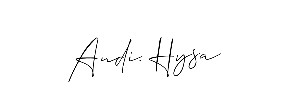 Check out images of Autograph of Andi. Hysa name. Actor Andi. Hysa Signature Style. Allison_Script is a professional sign style online. Andi. Hysa signature style 2 images and pictures png