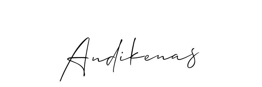 How to make Andikenas name signature. Use Allison_Script style for creating short signs online. This is the latest handwritten sign. Andikenas signature style 2 images and pictures png