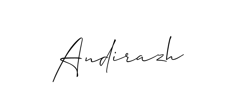 Best and Professional Signature Style for Andirazh. Allison_Script Best Signature Style Collection. Andirazh signature style 2 images and pictures png