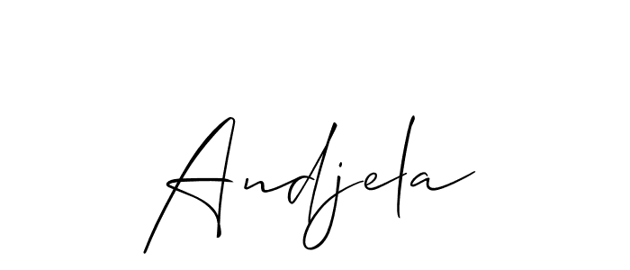 How to Draw Andjela signature style? Allison_Script is a latest design signature styles for name Andjela. Andjela signature style 2 images and pictures png