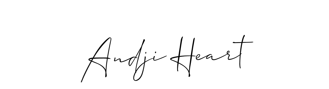 How to Draw Andji Heart signature style? Allison_Script is a latest design signature styles for name Andji Heart. Andji Heart signature style 2 images and pictures png