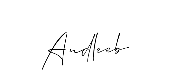 Make a beautiful signature design for name Andleeb. Use this online signature maker to create a handwritten signature for free. Andleeb signature style 2 images and pictures png