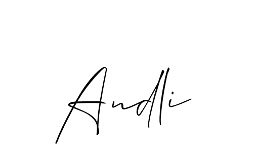 Here are the top 10 professional signature styles for the name Andli. These are the best autograph styles you can use for your name. Andli signature style 2 images and pictures png