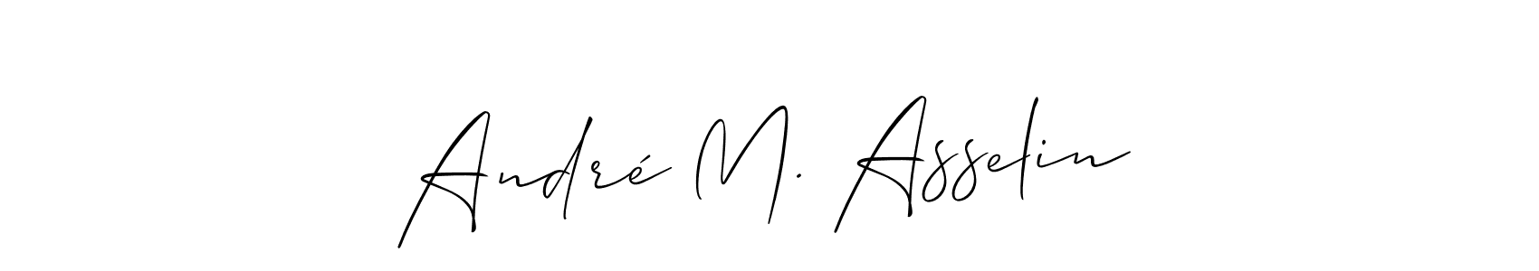 Make a beautiful signature design for name André M. Asselin. Use this online signature maker to create a handwritten signature for free. André M. Asselin signature style 2 images and pictures png