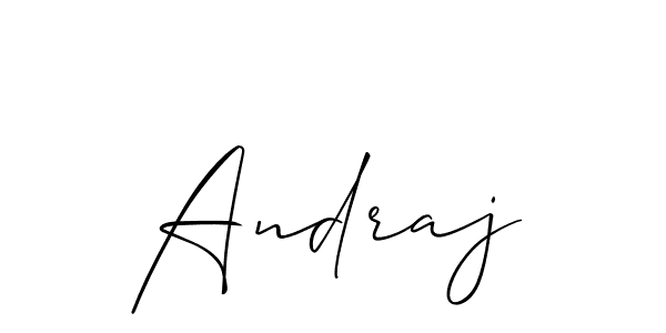 You should practise on your own different ways (Allison_Script) to write your name (Andraj) in signature. don't let someone else do it for you. Andraj signature style 2 images and pictures png