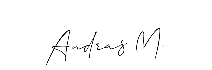 This is the best signature style for the Andras M. name. Also you like these signature font (Allison_Script). Mix name signature. Andras M. signature style 2 images and pictures png