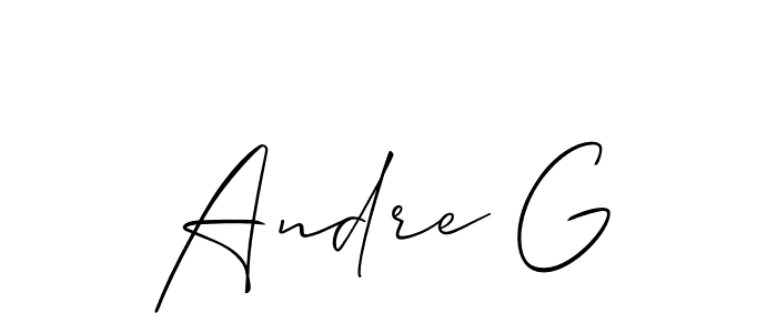 Check out images of Autograph of Andre G name. Actor Andre G Signature Style. Allison_Script is a professional sign style online. Andre G signature style 2 images and pictures png